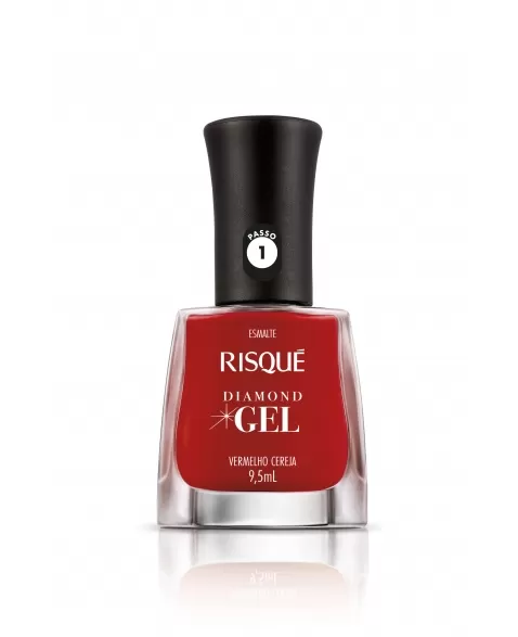 RISQUE DIAMOND GEL CREMOSO VERMELHO CEREJA 6x9,5ml - COMERCIAL