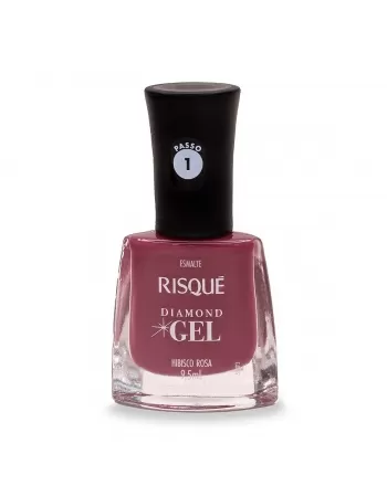 RISQUE DIAMOND GEL CREMOSO HIBISCO ROSA 6x9,5ml - COMERCIAL