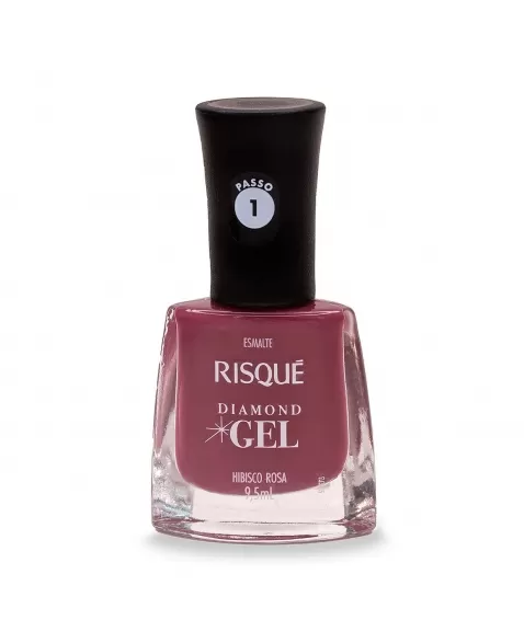 RISQUE DIAMOND GEL CREMOSO HIBISCO ROSA 6x9,5ml - COMERCIAL