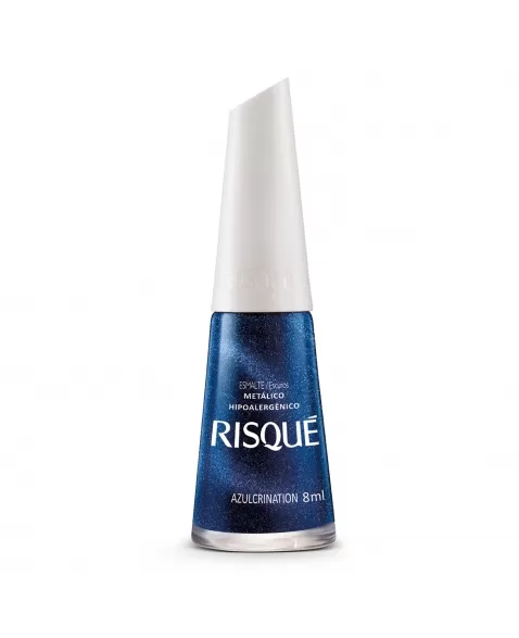 RISQUE ESMALTE METÁLICO AZULCRINATION 8ml - COMERCIAL