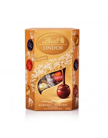 LINDT LINDOR CORN SORTIDO 200G (64)