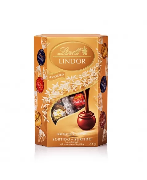 LINDT LINDOR CORN SORTIDO 200G (64)