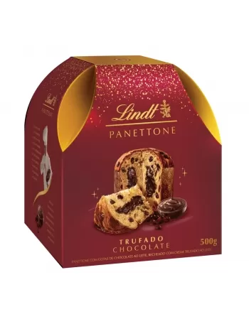 LINDT NATAL PANETONE TRUFADO AO LEITE 500G