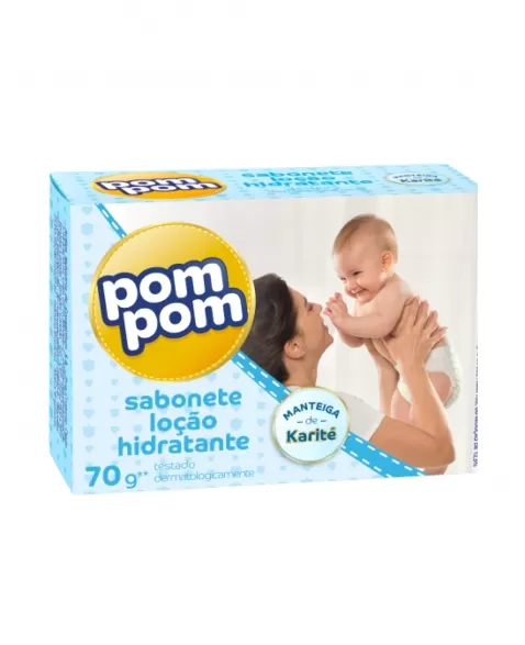 POMPOM SABONETE INFANTIL HIDRATANTE 70g