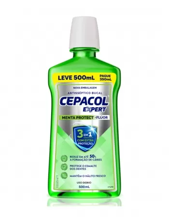 CEPACOL FLUOR C/ALCOOL L500P350ML (12)