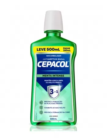 CEPACOL MENTA PROTECT C/ALCOOL L500 - P350 ML (12)