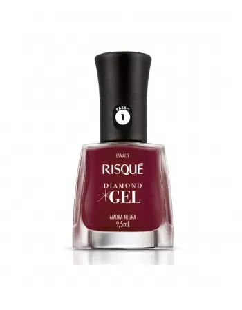 RISQUE DIAMOND GEL CREMOSO AMORA NEGRA 6x9,5ml - COMERCIAL