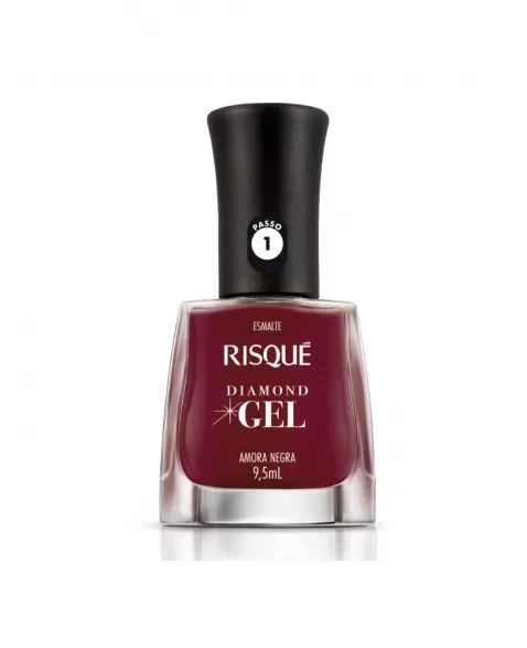 RISQUE DIAMOND GEL CREMOSO AMORA NEGRA 6x9,5ml - COMERCIAL