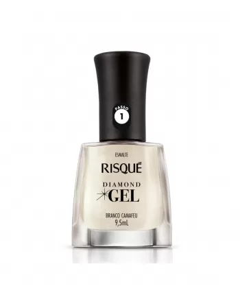 RISQUE DIAMOND GEL CREMOSO BRANCO CAMAFEU 6x9,5ml - COMERCIAL