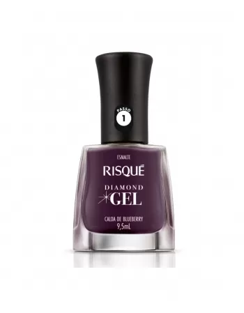 RISQUE DIAMOND GEL CREMOSO CALDA DE BLUEBERRY 6x9,5ml - COMERCIAL