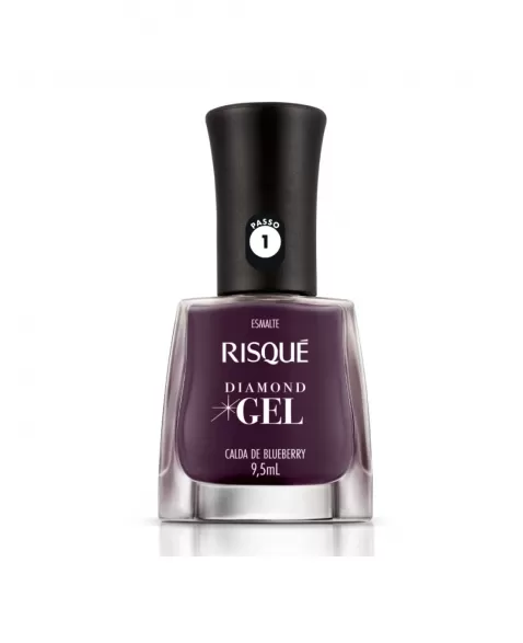 RISQUE DIAMOND GEL CREMOSO CALDA DE BLUEBERRY 6x9,5ml - COMERCIAL