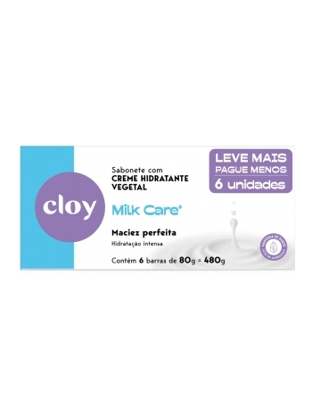 CLOY SAB CR HIDR MILK CARE 6X80G (12)