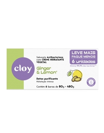 CLOY SAB CR HIDR GINGER&LEMON ANTIBAC (12)