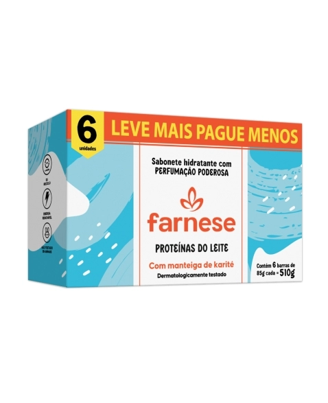 FARNESE SABONETE POT LEITE L6P5 6X85G (12)