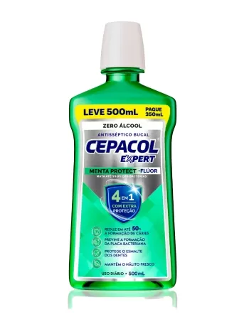 CEPACOL EXPERT MENTA PROT S ALC L500 - P350 ML (12)