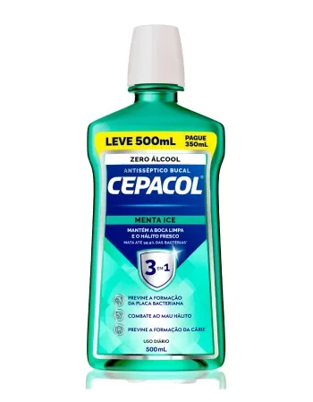 CEPACOL MENTA ICE S/ALCOOL L500 - P350 ML (12)