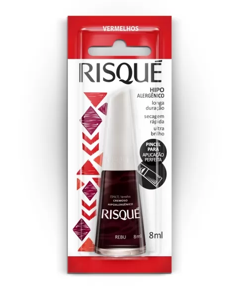 RISQUE ESMALTE CREMOSO REBU 8ml - BLISTER