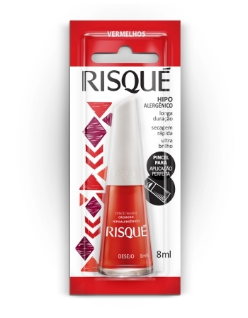 RISQUE ESMALTE CREMOSO DESEJO 8ml - BLISTER