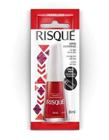 RISQUE ESMALTE CREMOSO BEIJO 8ml - BLISTER