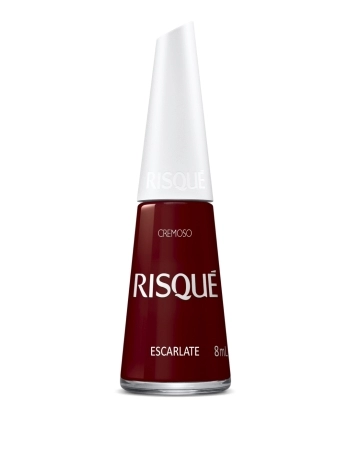 RISQUE ESMALTE CREMOSO ESCARLATE 8ml - COMERCIAL