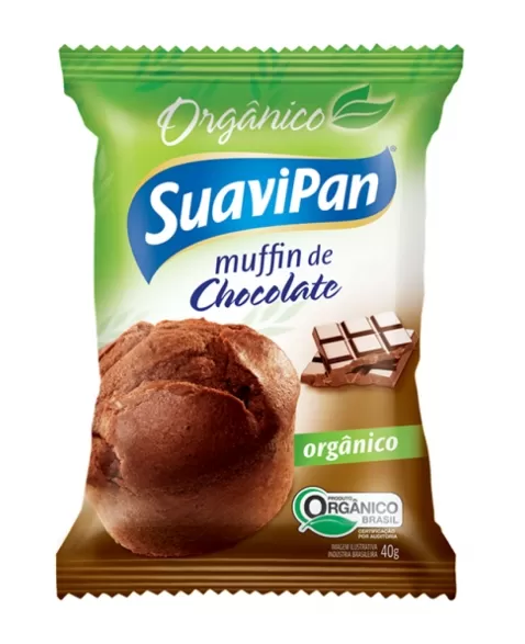 MUFFIN DE CHOCOLATE ORGANICO 40G (48)