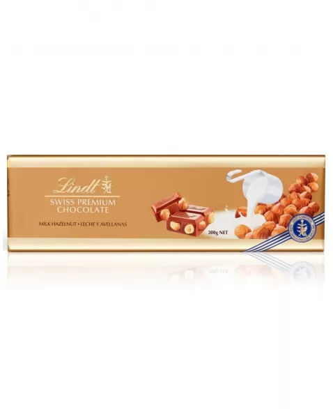 LINDT TABLET GOLD C/AVELA 10X300G (40)