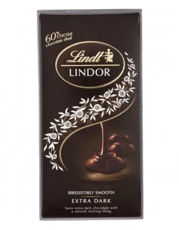 LINDT LINDOR SINGLES DARK 100g (144)