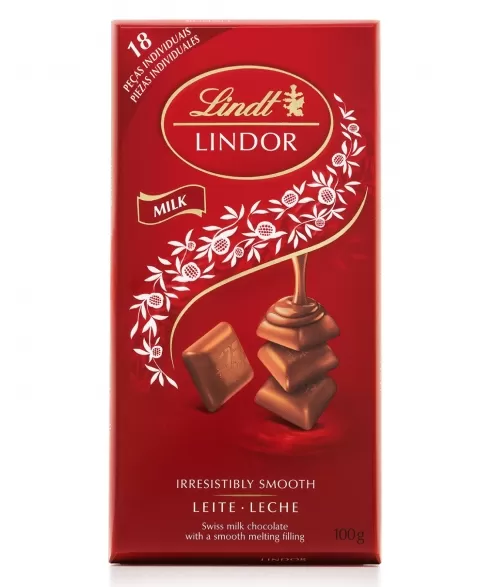 LINDOR SINGLES DARK LEITE 12X100G (144)