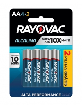 RAY PILHA ALC AA L6P4 CART C/6 (24)