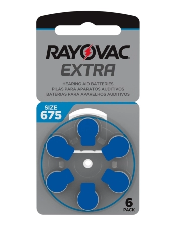 RAYOVAC PILHA AUDITIVA TAM675 CARTELA COM 6