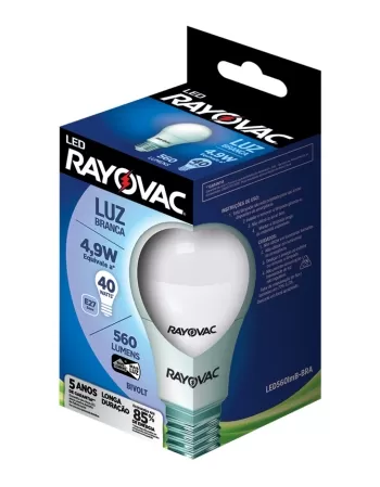 RAY LÂMPADA LED 4,9W BI BRANCA (40)