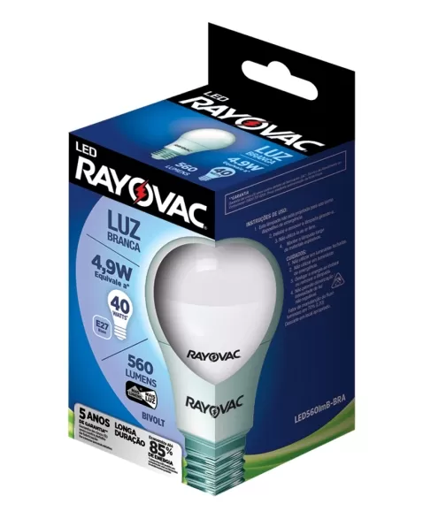 RAY LAMPADA LED 4,9W BI BRANCA