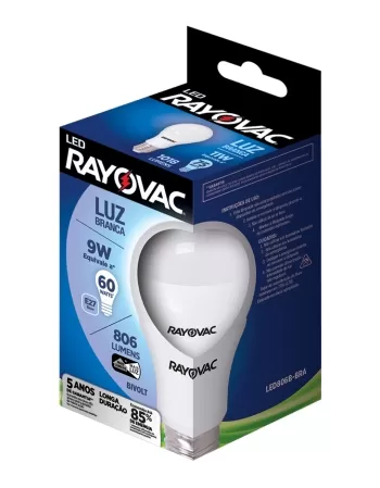 RAY LÂMPADA LED 9W BI BRANCA SM-40 (40)