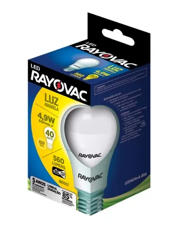 RAY LÂMPADA LED 4,9W BI AMARELA (40)