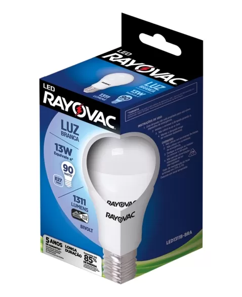 RAY LAMPADA LED 13W BI BRANCA SM-40 (10)