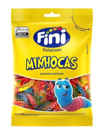 FINI GELATINAS MINHOCAS BRILHANTES 90G (12)