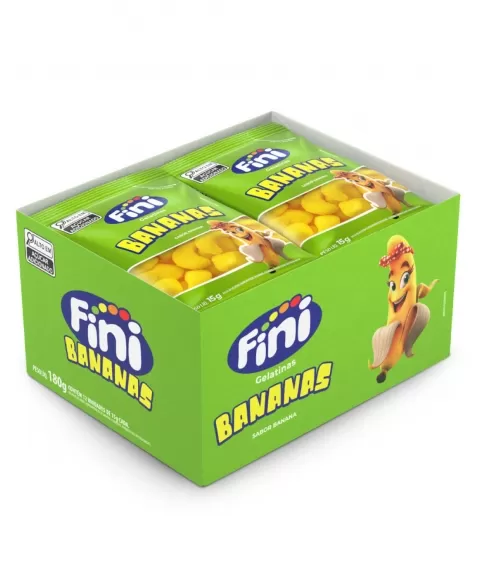 FINI BALA GELATINA BANANAS 12X15g