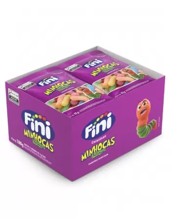 FINI CX GELATINAS MINHOCAS CÍTRICAS 12X15G (24)