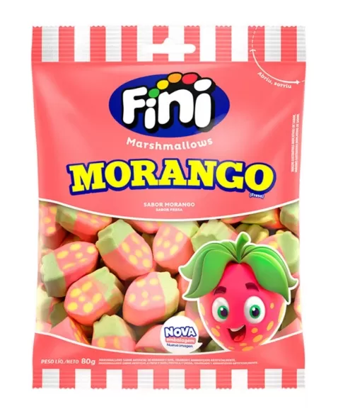 FINI MARSHMALLOW MORANGO 80G (12)