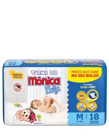 TURMA DA MÔNICA BABY FRALDA JUMBINHO M 18UN (8)