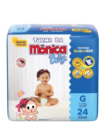 TURMA DA MÔNICA BABY FRALDA JUMBO G 24UN (6)