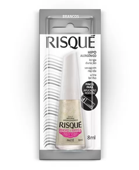 RISQUE BL ESM BR RENDA PAETE 6X8ML (144)