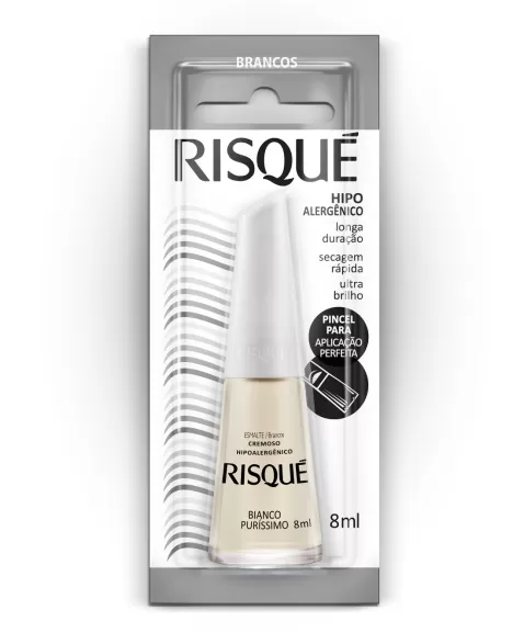 RISQUE BL ESM CR BIANCO PURÍSSIMO 6X8ML (144)