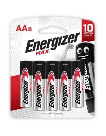 RAY PILHA ALC ENR MAX AA8 12 CART 8 SM-96 (96)