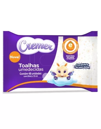 CREMER TOALHAS UMEDECIDAS VITAMINA E 48UN (12)