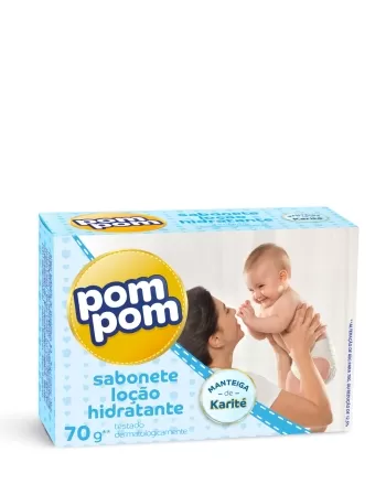 POMPOM SABONETE INFANTIL HIDRATANTE 70GR (72)