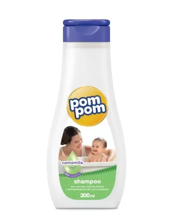 POMPOM SHAMPOO CAMOMILA 200ML (12)