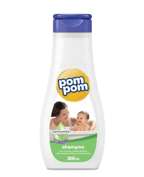 POMPOM SHAMPOO CAMOMILA 200ML (12)