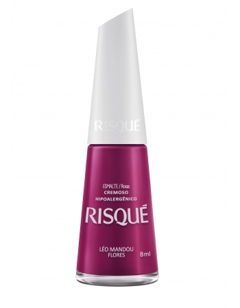 RISQUE ESMALTE CREMOSO LÉO MANDOU FLORES 8ml - COMERCIAL