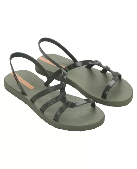 IPANEMA DIVERSA SANDALIA AD VERDE MILITAR/LARANJA BG738